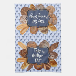 Blue Sourdegh Bread Baking Personalized Theedoek