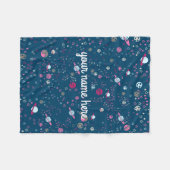 Blue Space - Aangepaste tas Fleece Deken (Voorkant (Horizontaal))