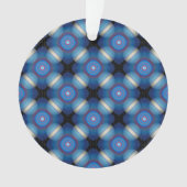 Blue Spacey geometrisch Ornament (voorkant)