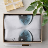 Blue Spark Black White Metallic Dank je wel Tissuepapier (Geschenk)