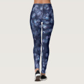 Blue Sparkle Bokeh Lights Leggings (Dos)