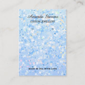 Blue Sparkle Chic Earling Display Visitekaartje (Voorkant)