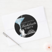 Blue Sparkle Cocktail Bachelorette Sticker (Envelop)