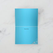 Blue Sparkle Princess Theme Dank je wel kaart (Binnen)