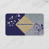 Blue Sparkle Visitekaartjes (Achterkant)