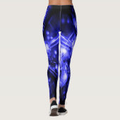 Blue Sparkling Lights Leggings (Achterkant)