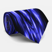 Blue Sparkling Lights Stropdas (Opgerold)