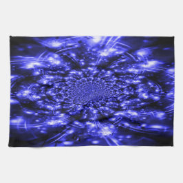 Blue Sparkling Lights Theedoek