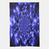 Blue Sparkling Lights Theedoek (Verticaal)