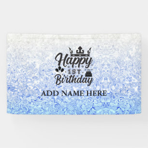 Blue Specialized "Happy First Birthday" Spandoek