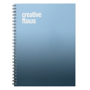 Blue Spiral Notitieboek - "Creative Flows" tijdsch