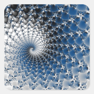 Blue Spiral Sticker