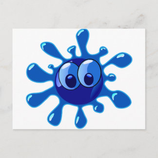 Blue Splash Briefkaart