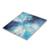 Blue Splash Keramische Tegel Tegeltje (Zijkant)