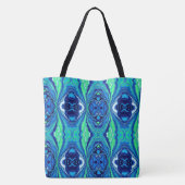 Blue Splash Large Canvas tas (Achterkant)