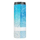 Blue Splash Thermosbeker (Achterkant)
