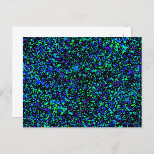 Blue Splatter - Briefkaart