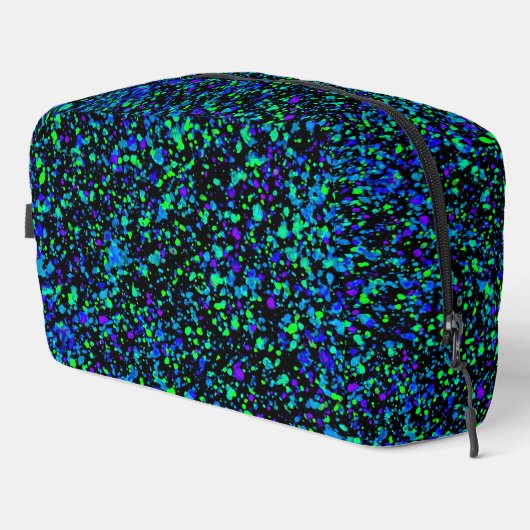 Blue Splatter - Dopp Kit Toilettasje (Rechterhoek)