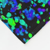 Blue Splatter - Fleece Deken (Hoek)