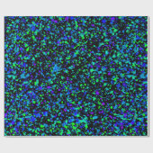 Blue Splatter - Inpakpapier (Vlak)