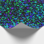 Blue Splatter - Inpakpapier (Hoek)