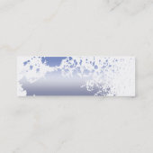 Blue Splatter - Skinny Mini Visitekaartje (Achterkant)