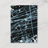 Blue Splatter Star Bat Mitzvah Reception Card Informatiekaartje (Achterkant)