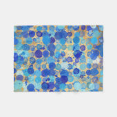 BLUE SPLOTCHES FLEECE DEKEN (Voorkant (Horizontaal))