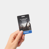 Blue Sponsor Access Pass QR Code Logo Conference Badge (Handheld)
