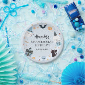 Blue Spooky Birthday Paper Bord (Feest)