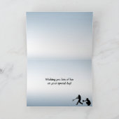 Blue Sports Baseball Play Ball Carte Anniversaire (Intérieur)