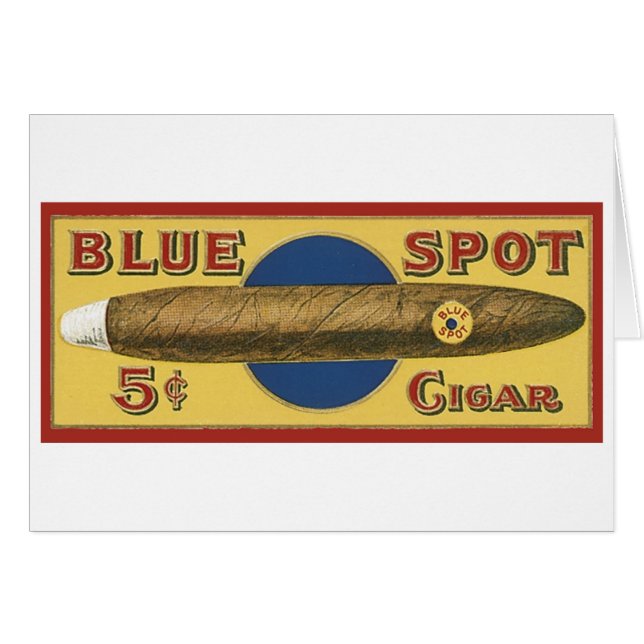 Blue Spot Cigar Label (Voorkant Horizontaal)