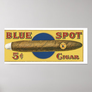 Blue Spot Cigar Poster