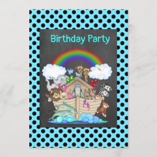 Blue SPOT NOAHS ARK Zoo animal party Kaart