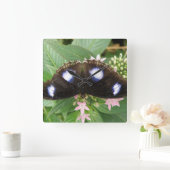 Blue Spoted Butterfly Wall klok (Huis)