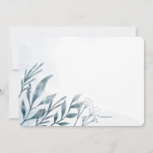 Blue Sprigs Invitation religieuse (Dos)