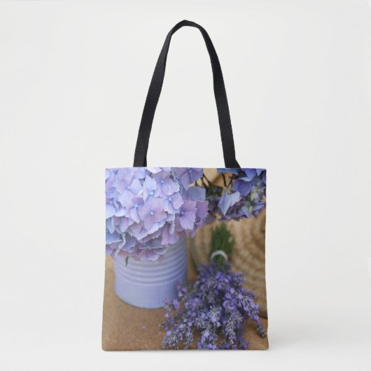 Blue Spring All-Over-Print Canvas tas (Voorkant)