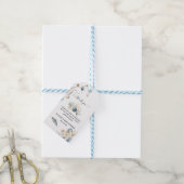 Blue Spring Easter | Baby shower Hartelijk dank Cadeaulabel (Met Touw)