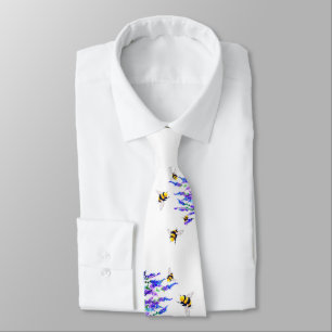 Blue Spring en Flying Bees Stropdas