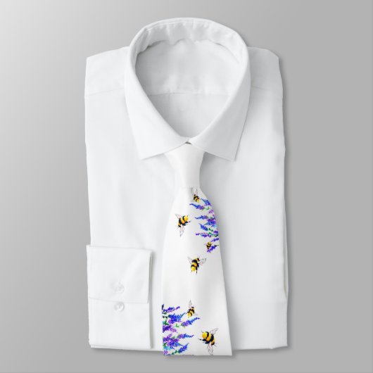 Blue Spring en Flying Bees Stropdas (Gebonden)