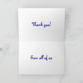 Blue Spring Flowers & White Doily Bedankt voor je (Binnen)