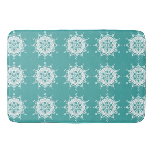 Blue Spruce Mandala Badmat (Voorkant)