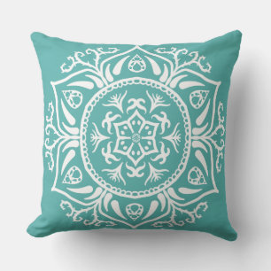 Blue Spruce Mandala Buitenkussen
