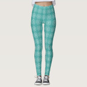 Blue Spruce Mandala Leggings (Voorkant)