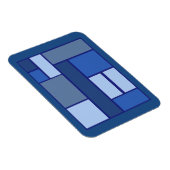 Blue Square Geometric - Emotionvorm en kleur Magneet (Rechterzijde)