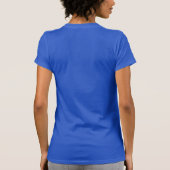 Blue Square Geometric Pattern T-shirt (Achterkant)