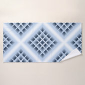 Blue square holes pattern (Serviette de bain)