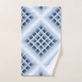 Blue square holes pattern (Serviette à main)