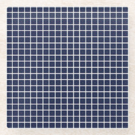 Blue Squares-Onderzetter Glazen Onderzetter