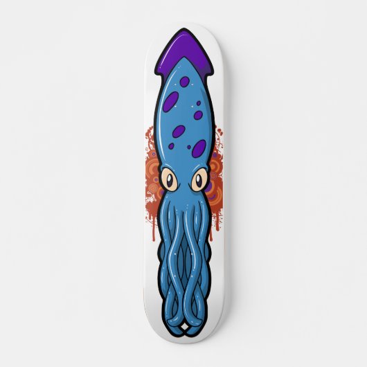 Blue Squiddy Skateboard (Voorkant)